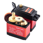 TD-8120MG 20kg 180 Derece Metal Dişli Servo Motor 20Kg Yüksek Tork Su Geçirmez Çift Rulman Dijital Robot El Kol - 2