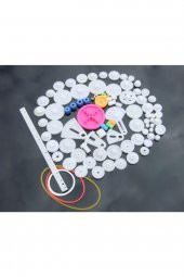 85 Parça Plastik Dişli Seti RC Çark Arduino Oyuncak Robot Araba - 2