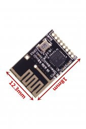 Mini SMD NRF24L01 2.4GHz RF Haberleşme Modülü Kablosuz Tranceiver - 3