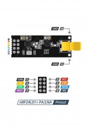 NRF24L01+PA+LNA 2.4GHz RF Alıcı Verici Tranciever Modül 1000 metre 1 Km - 4