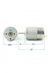 RS380 DC Motor  Yüksek hızlı DC 18V DIY RC Oyuncak Model Araba Bot - 7