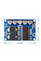 TDA8932 35W Mono Dijital Ses Yükseltici Amfi  DC 12V-36V Tek Kanal Class D Müzik Kuvvetlendirici - 6