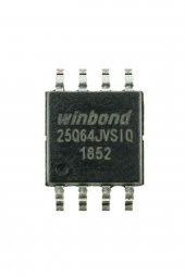 Winbond W25Q64JVSIQ 64M-bit Seri Flash 3.3V SPI Hafıza Entegresi 32768 Sayfa Uniform 4KB SOP8 - 6