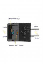 CNY70 Kızılötesi Sensör Transistör Çıkışlı Reflektif Optik Sensör 950nm - 2