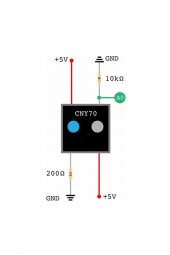 CNY70 Kızılötesi Sensör Transistör Çıkışlı Reflektif Optik Sensör 950nm - 5