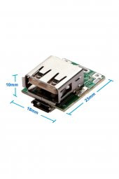 134N3P Powerbank Devresi Lityum Pil Şarj ve Koruma Modülü 5V 1A USB Çıkış  Micousb Lion 18650 - 1