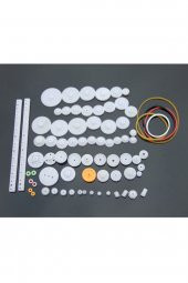 75 Parça Plastik Dişli Seti RC Çark Arduino Oyuncak Robot Araba Gear DIY Kremayer - 1