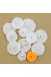 75 Parça Plastik Dişli Seti RC Çark Arduino Oyuncak Robot Araba Gear DIY Kremayer - 7