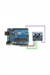 MPU-6050 6 Eksen IMU Sensör Modülü İvme Ölçer Y-521 Gyro Accelometer - 6