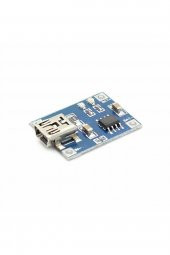 Lityum Pil 18650 Şarj Devresi TP4056 1A Li-Ion Mini Usb Soket Yeni - 1