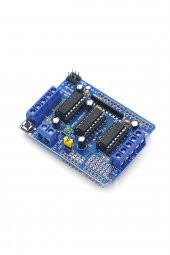 Arduino L293D Motor Sürücü Shield Alt Kart  DC 36V 0.6A 4x DC Motor 2x Step Motor 2x Servo Motor Uno - 3