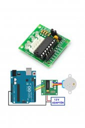 12V 28BYJ48 Step Motor + ULN2003A Sürücü Kartı - 7
