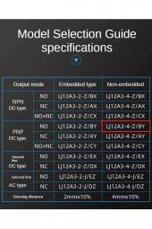 LJ12A3-4-Z/BY Endüktif 4mm Metal Algılayıcı Sensör PNP NO Temassız Proximity 3 Telli DC 6V-36V - 8