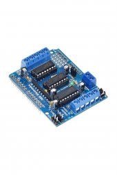 Arduino L293D Motor Sürücü Shield Alt Kart  DC 36V 0.6A 4x DC Motor 2x Step Motor 2x Servo Motor Uno - 7