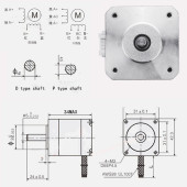 17HS3401 Nema 17 Step Motor 0.28N.m D Mil 2 Faz 1.3A 1.8 Derece 200 Adım Tork 3D Yazıcı Printer - 7