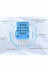 DHT11 Sıcaklık ve Nem Ölçme Sensörü   Klima Termostat Sayaç Medikal Endüstriyel Akıllı Ev Oda - 2