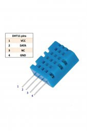DHT11 Sıcaklık ve Nem Ölçme Sensörü   Klima Termostat Sayaç Medikal Endüstriyel Akıllı Ev Oda - 4