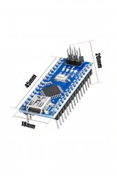 Arduino Nano 3.0 V3 USB Kablo Hediyeli - Atmel ATmega328 - Geliştirme Kartı Eğitim Seti Kiti - 7