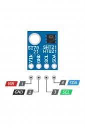 HTU21 5V Sıcaklık ve Nem Sensör Modülü  IIC I2C Yüksek Hassasiyet IIC Dijital Nem Sensörü Klima - 7
