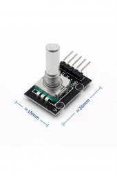 KY-040 Rotary Encoder Modül  20 Pals Pwm 360 Derece Döner Butonlu Dijital - 1