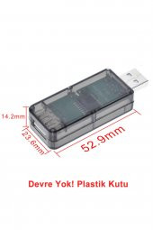 Plastik USB Adum Devre Kutusu  Şeffaf Elektronik Proje Ürün Adum3160 Shell Voltmetre Ampermetre - 8