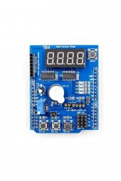 Multi Çok Fonksiyonlu Arduino Shield  7 Segment Buzer Button Pot Servo Analog Ds18b20 Lm35 Servo Led - 2
