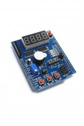 Multi Çok Fonksiyonlu Arduino Shield  7 Segment Buzer Button Pot Servo Analog Ds18b20 Lm35 Servo Led - 6