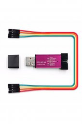 ST-LINK V2 Mini  STLINK V2 KLON  METAL KUTU  STM32 ARM JTAG PROGRAMLAYICI - st link v2 - 1