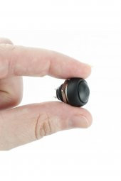 12mm PBS-33B 2 Pin Push Buton Siyah  ON OFF 1A 250V Mini Yuvarlak Su Geçirmez Anahtar Momentary - 2