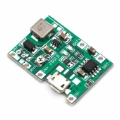 TP4056 18650 Lityum Pil Şarj Micro Usb Ayarlı Voltaj Yükseltici 3-7V to 27V Boost Step Up Lion Akü - 6
