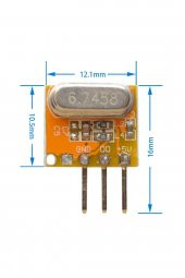 Süperheterodin 433Mhz RXB14 RF Alıcı Modül Kablosuz Haberleşme Kumanda Oyuncak RC Araba Kapı Alarm - 1