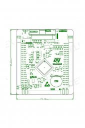 STM32F407VET6 Devebox Geliştirme Kartı Nrf24l01 MicroSd Miniusb 168 MHz Cpu Arm Cortex-M4 DSP FPU - 8