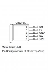 XL7015 100V 0.8A 150KHz Voltaj Düşürücü Entegre Voltaj Ayarlanabilir Güç Kaynağı Step Down Buck DC - 4