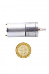 12V 60Rpm JGA25-370 Redüktörlü DC Motor  Metal Dişli Yüksek Tork Kuvvet 25mm Robot - 5