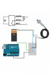LJ12A3-4-Z/BX Endüktif 4mm Metal Algılayıcı Sensör NPN NO  Temassız Proximity 3 Telli DC 6V-36V - 8