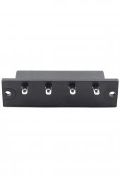 4lü Hoparlör Terminal Soketi Panel Montaj Tip Yaylı Speaker Ses Kablo Bağlantı Birleştirme Konnektör - 4