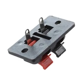 2li Hoparlör Terminal Soketi Panel Montaj Tip Yaylı Speaker Ses Kablo Bağlantı Birleştirme Konnektör thumbnail 3