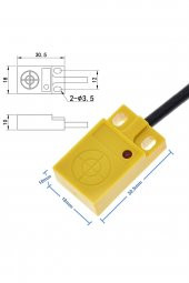 TL-W5MF1 Endüktif 5mm Metal Algılayıcı Sensör Pnp NO  Temassız Proximity Anahtar 3 Telli DC 6V-36V - 2