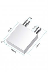 4x4cm Sıvı Su Aluminyum Soğutucu Blok Bilgisayar Cpu Grafik Gpu Anakart Xbox Lazer Kafa Soğutma Fan - 8