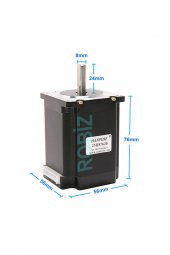 23HS7628 Nema 23 Step Motor 1.9Nm  3.2V 2.8A D Mil 2 Faz 1.8 Derece 200 Adım 3D Yazıcı Printer - 1