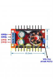 150W Boost Voltaj Yükseltici Modül DC DC Çevirici Voltaj Ayarlanabilir Yükseltici 35V 6A Regülatör - 2