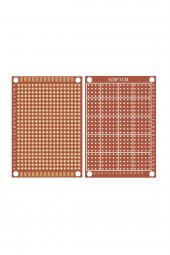 5x7cm Pertinaks Pcb Proto 10X24 432 Adet Bakır Delik Prototip Deney Kartı 2.54mm Pertenaks - 4