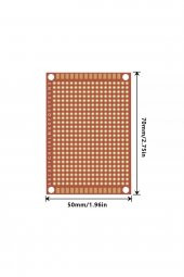 5x7cm Pertinaks Pcb Proto 10X24 432 Adet Bakır Delik Prototip Deney Kartı 2.54mm Pertenaks - 8