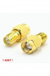 SMA Erkek to RP SMA Dişi Adaptör Soket  Altın Kaplama Soket 0-6GHz RF Wi-Fi Anten FPV Lora Helium - 4