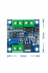 PWM to Voltaj Çevirici Modül Dijital  0-100 PWM Sinyal 0-10V Analog Voltaj Sinyal Konverter Mcu Plc - 1