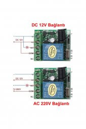 433Mhz RF 1 Kanal Röle Modül DC 12V  Kablosuz Pompa Fan Lamba Perde Akıllı Ev Garaj Bariyer Kapı - 3