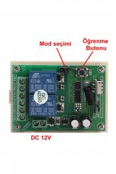 433Mhz RF 2 Kanal Röle Modül DC12V Kablosuz Motor Pompa Fan Lamba Perde Akıllı Ev Garaj Bariyer Kapı - 2