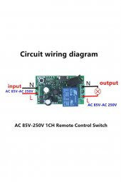 433Mhz RF 1 Kanal Röle Modül AC 220V  Kablosuz Pompa Fan Lamba Perde Akıllı Ev Garaj Bariyer Kapı thumbnail 7