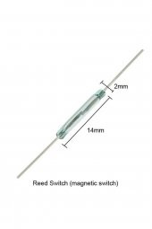 14mm Reed Röle Anahtar Sensör Switch Manyetik Alan Mıknatıs Algılayıcı NO Kontak Çıkışı Kapı Pencere - 6