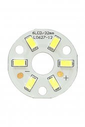 5730 12V 3W 32mm Beyaz Led Modül Aluminyum Pcb 6 Led Lamba Aydınlatma Işık - 1